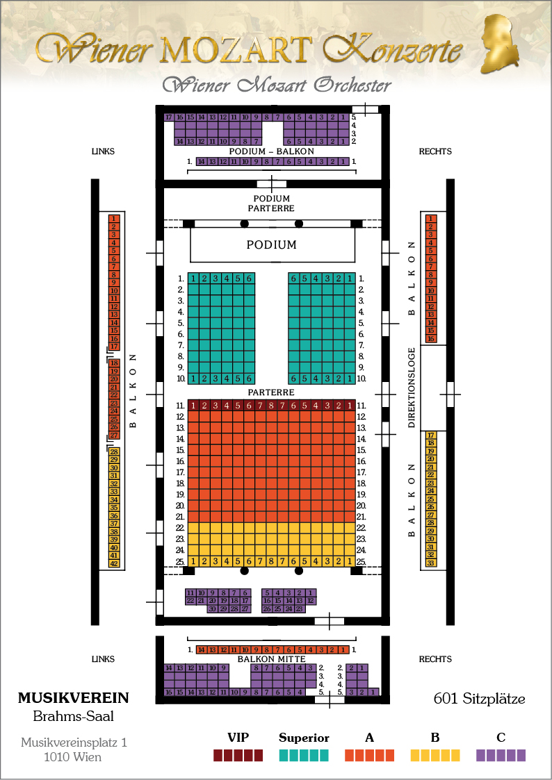 Musikverein Golden Hall Seating Chart